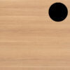 True Oak Paired with Black Perspex Inlay