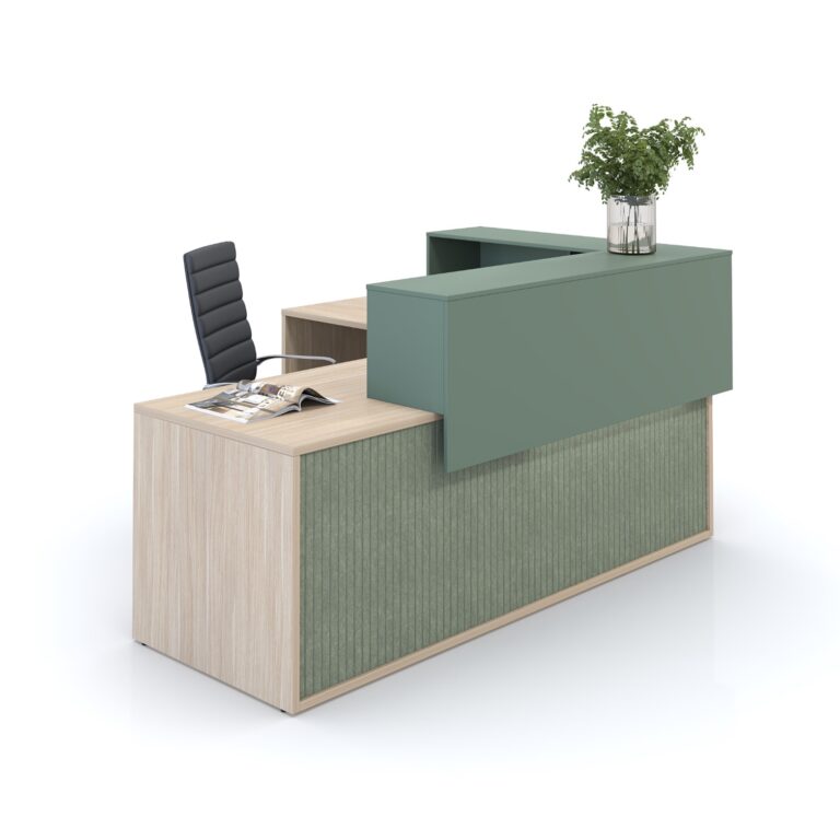 GEEKFIELD MIL KHAKI × SC SLIDE TOP TABLE Franklin Mute Reception Counter for Offices | Cecil Nurse