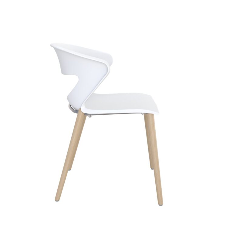 kicca wood in white view 1