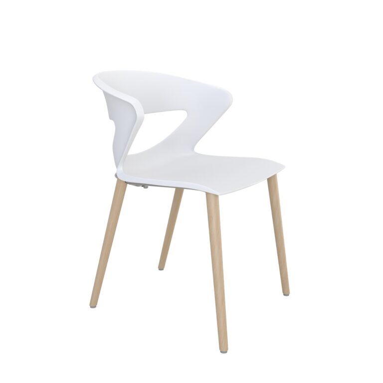 kicca wood in white view 2