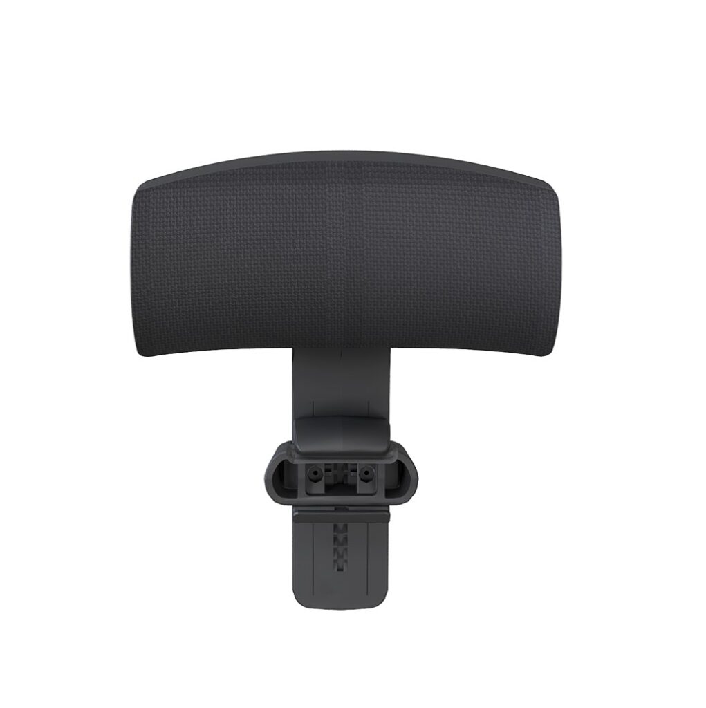 chic black headrest front view