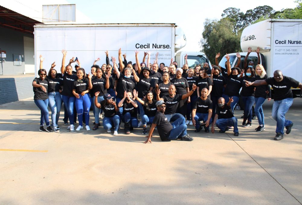 A group of Cecil Nurse workers